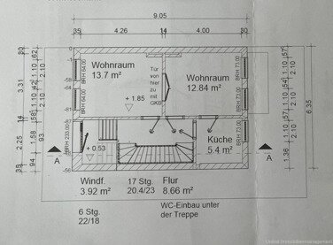 Grundriss Erdgeschoss mit Maßen 2 Grundriss Erdgeschoss mit Maßen 2